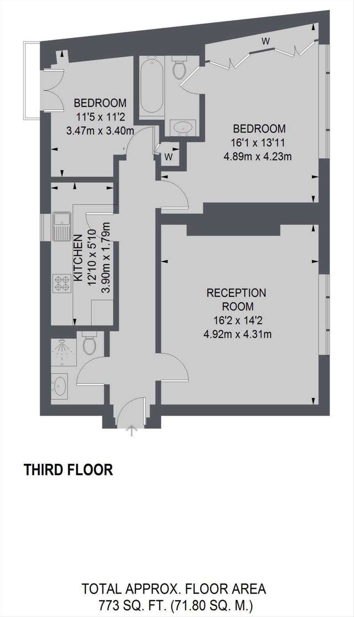 Flat 9 Aldburgh House, 12, Aldburgh Mews, London floorplan