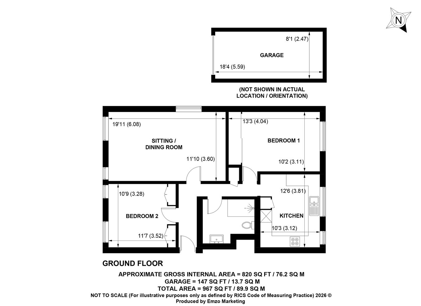 Flat 1, Princes Court, Princes Crescent, Lyndhurst floorplan