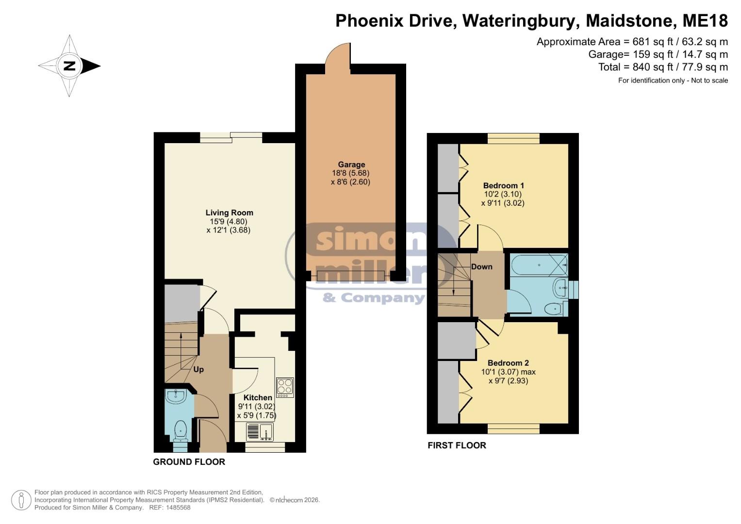 56, Phoenix Drive, Maidstone floorplan