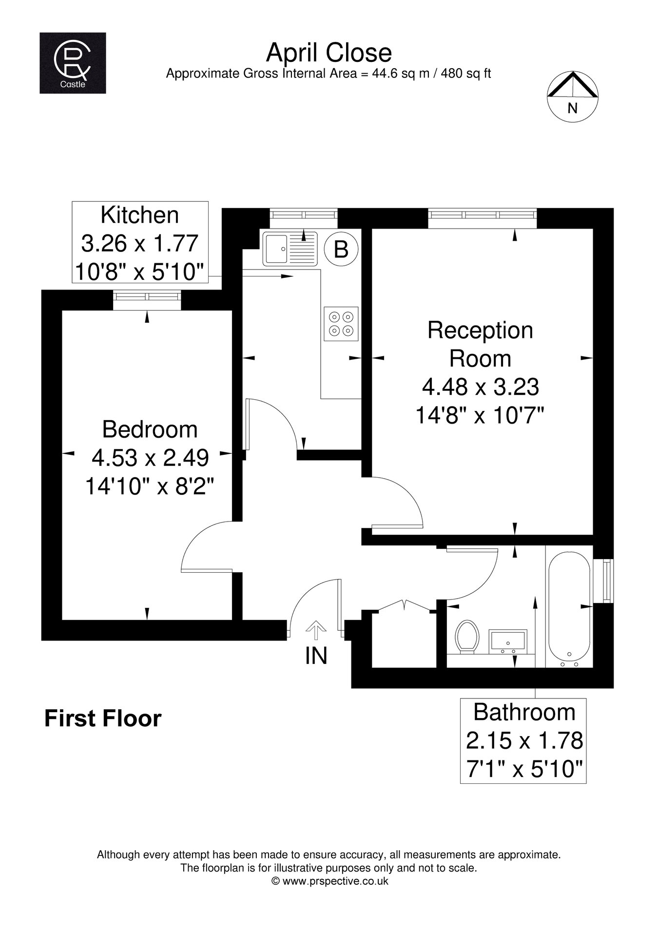 22, April Close, London floorplan