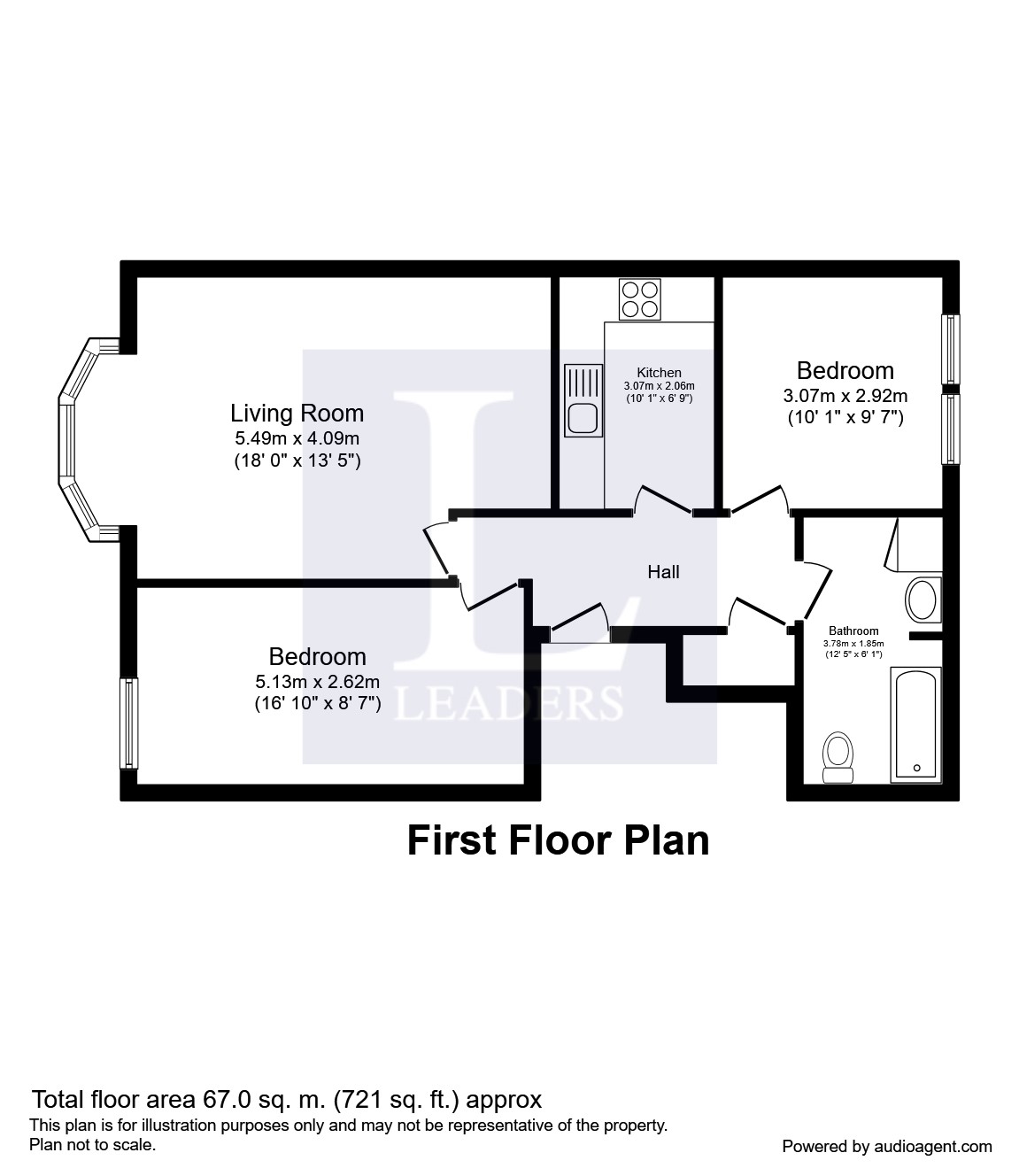 2 Bedrooms Flat to rent in Jevington Gardens, Eastbourne BN21