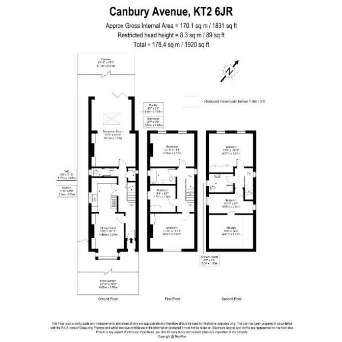 91, Canbury Avenue, Kingston Upon Thames floorplan
