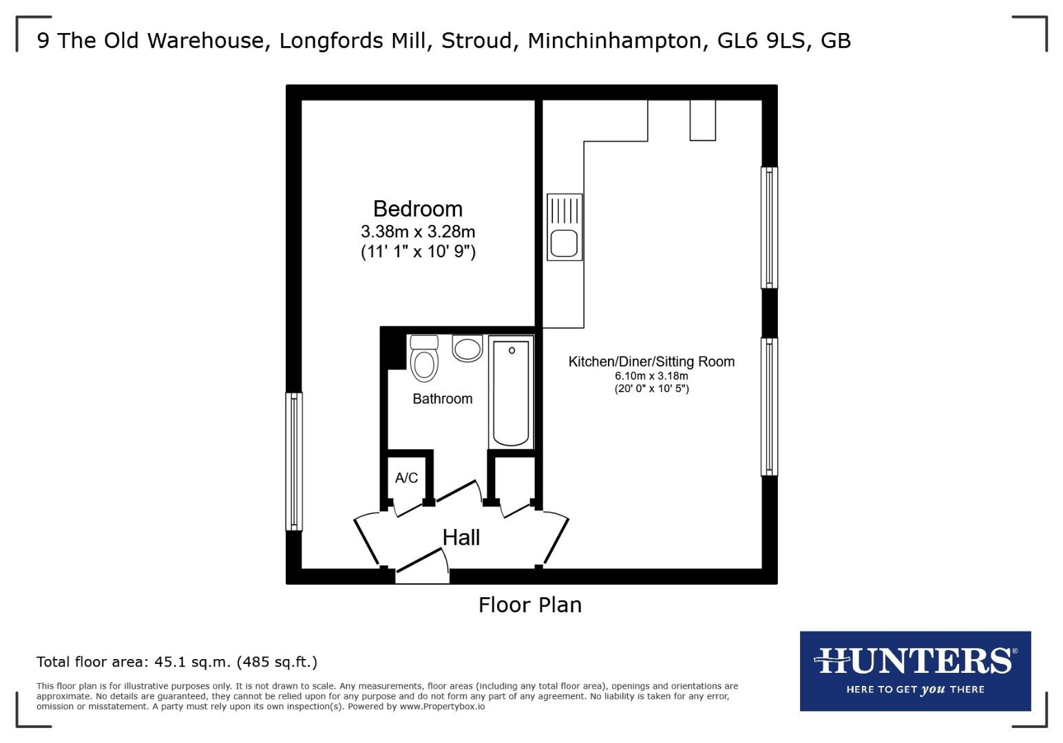 9 The Old Warehouse, Longfords Mill, Stroud floorplan