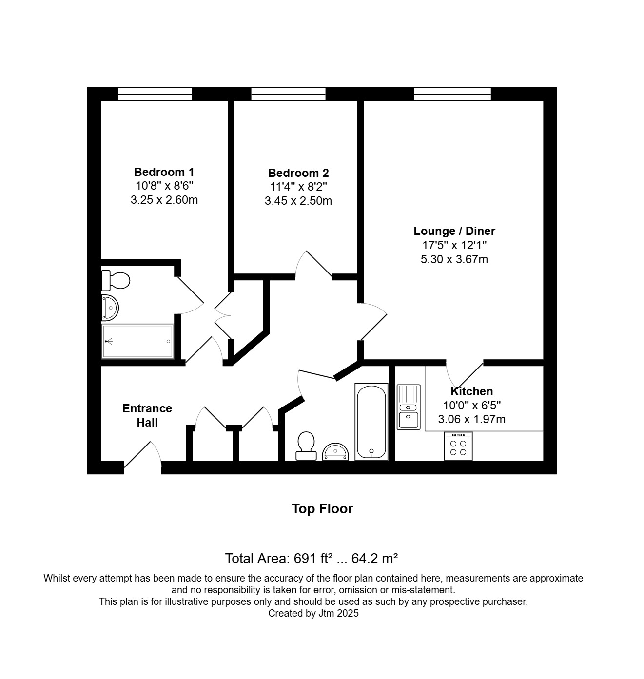 15, Arundel Court, Brookers Road, Billingshurst floorplan