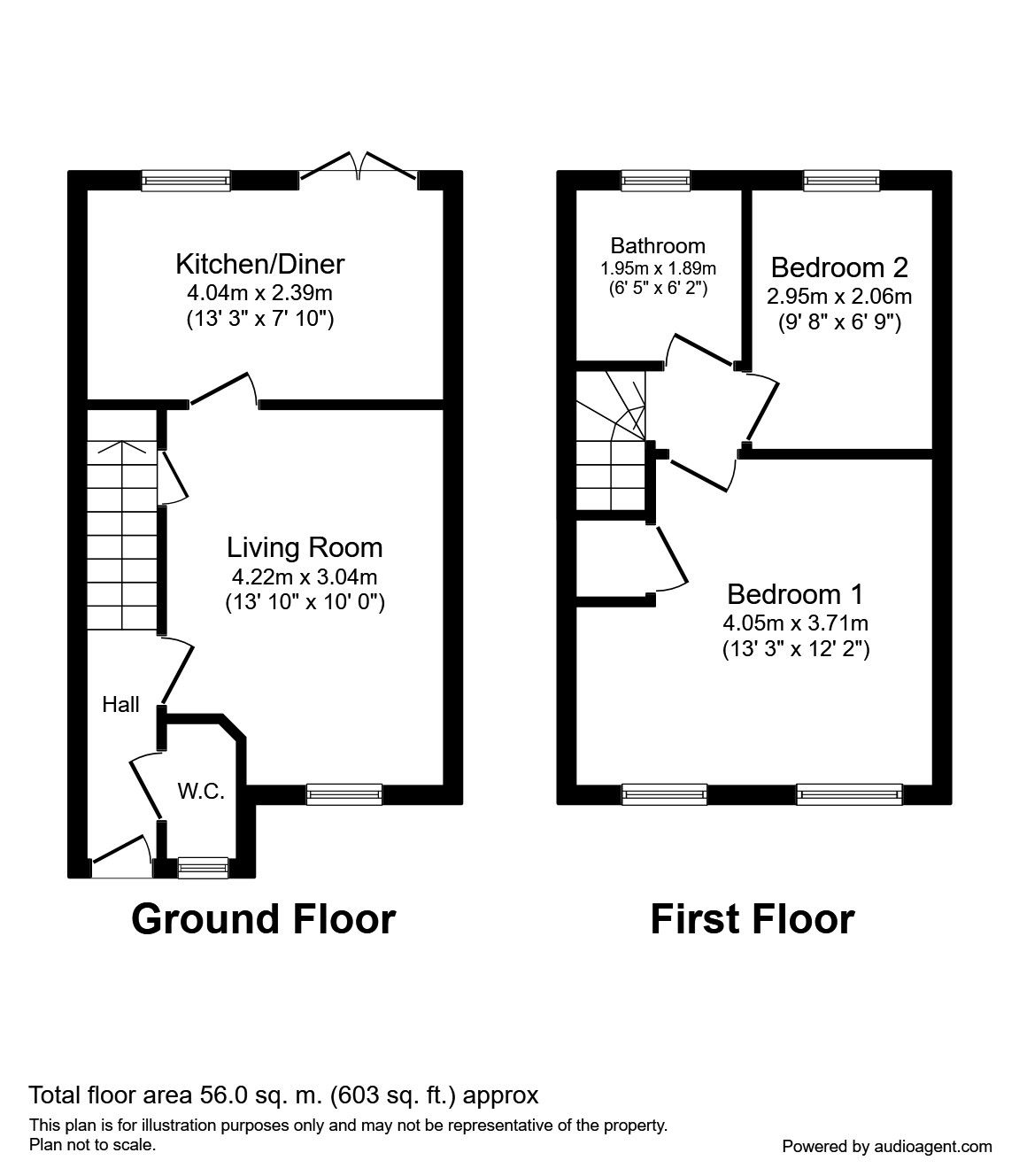 2 Bedrooms Terraced house to rent in Crucible Close, North Hykeham, Lincoln LN6