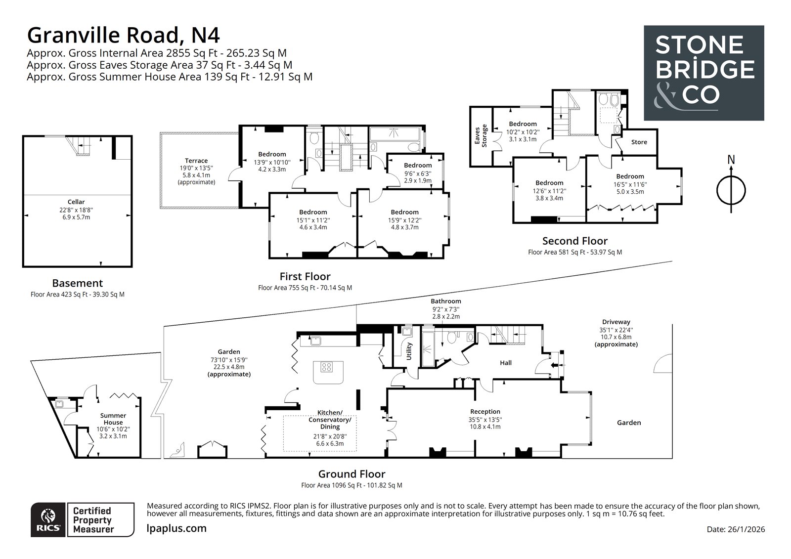 7, Granville Road, London floorplan