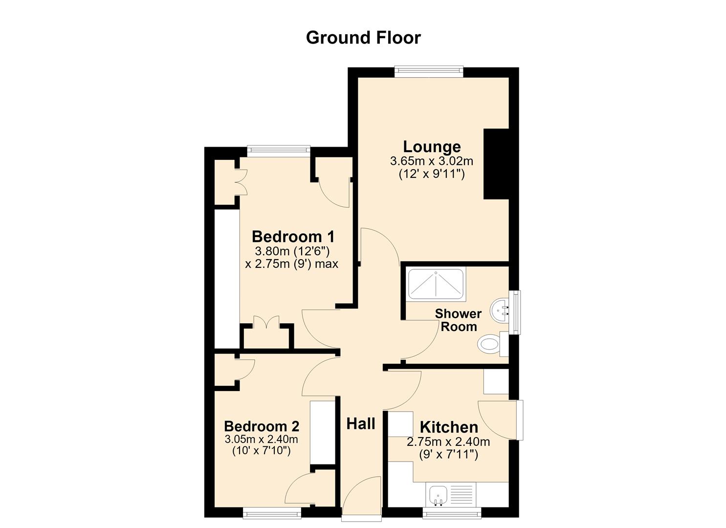 26, Minster Close, Hull floorplan