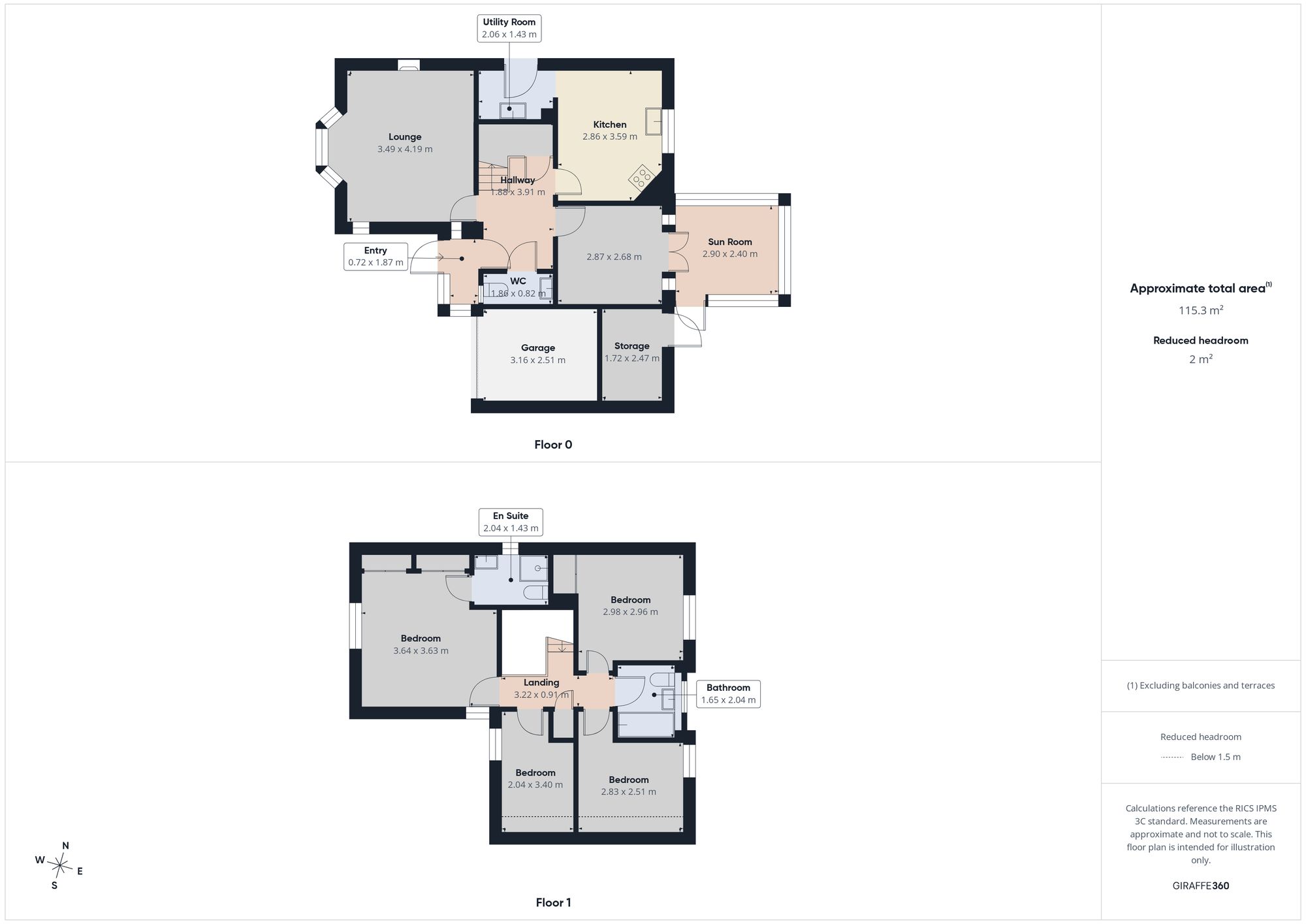 6 Long Burn Drive, Chester Le Street floorplan