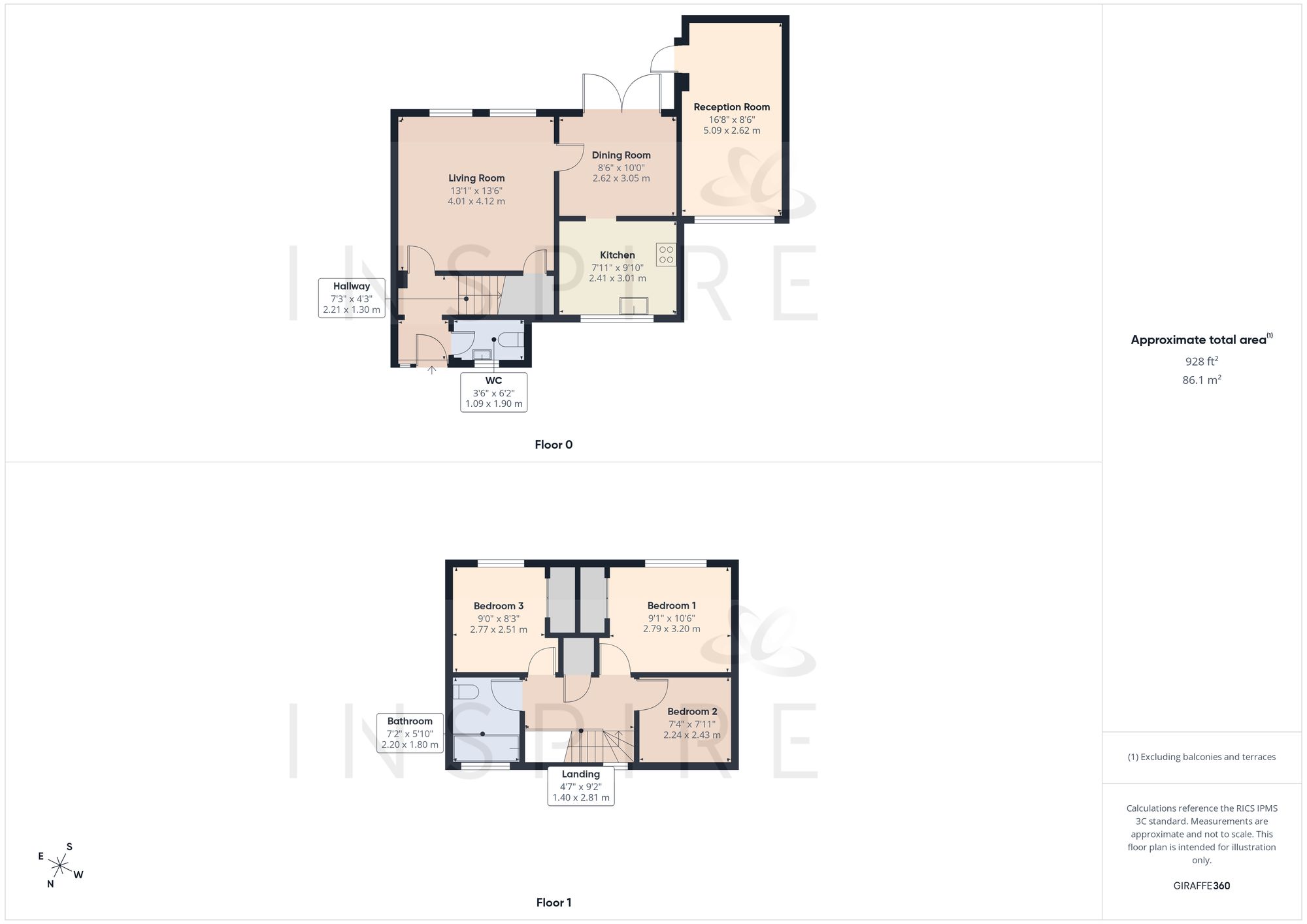 22 Olivier Road, Crawley floorplan