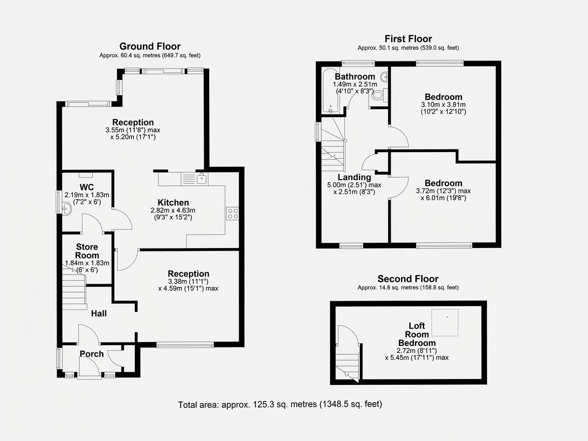 9, DALROY CLOSE, SOUTH OCKENDON floorplan