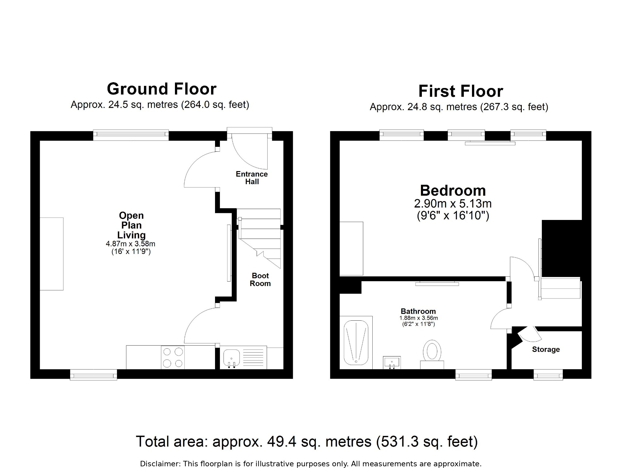 60, Baldwin Lane, Bradford floorplan