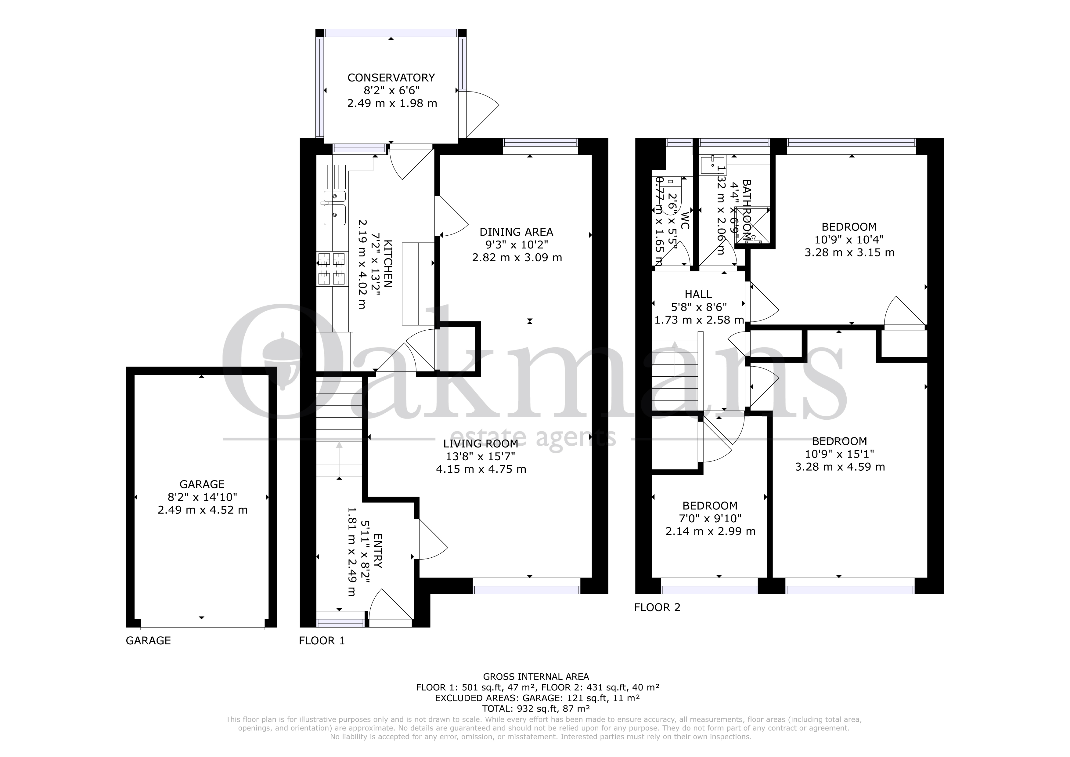 305, YARDLEY WOOD ROAD, BIRMINGHAM floorplan