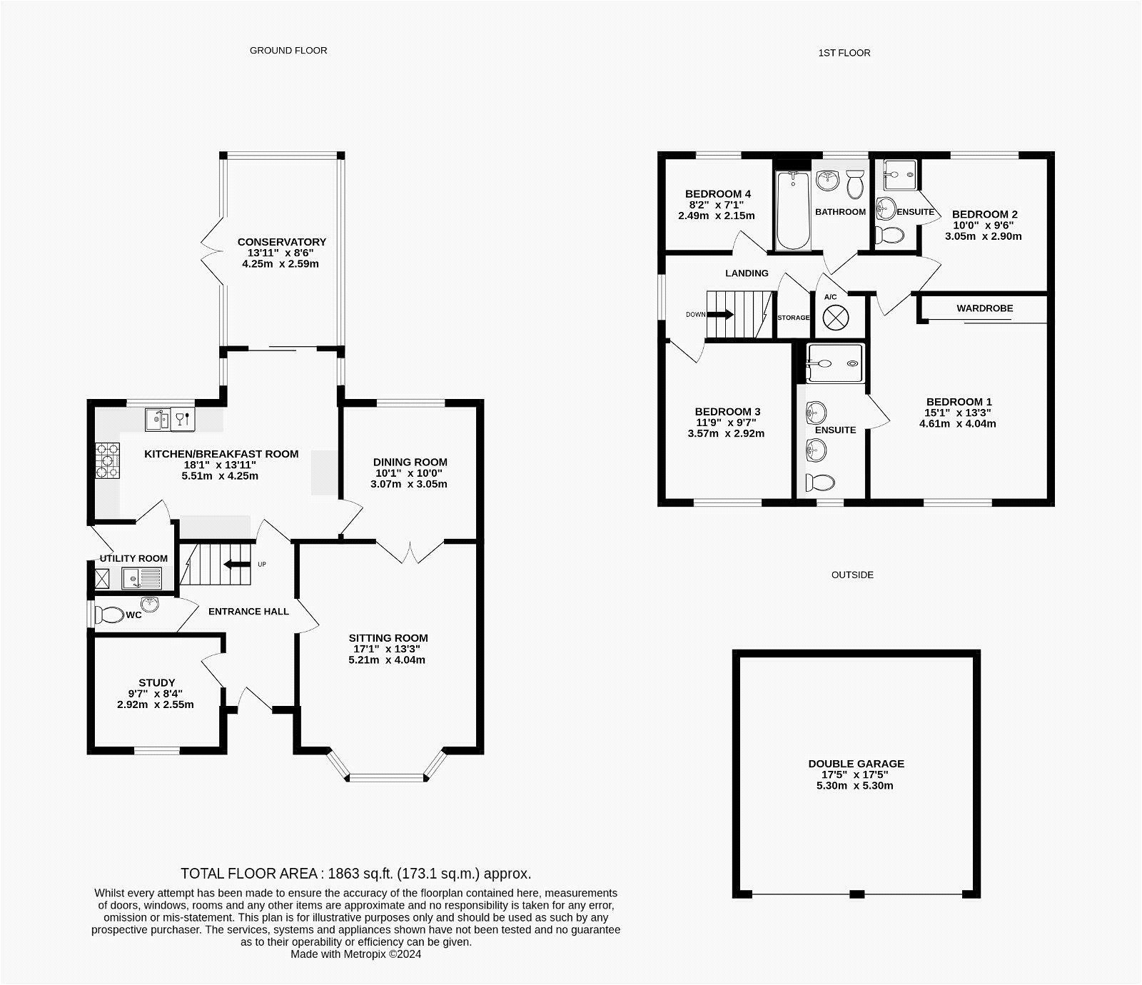 12, Upper Field Close, Herefordshire floorplan
