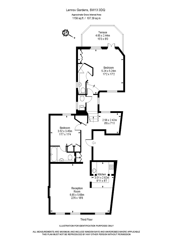 2 Bedrooms Flat to rent in Lennox Gardens, London SW1X