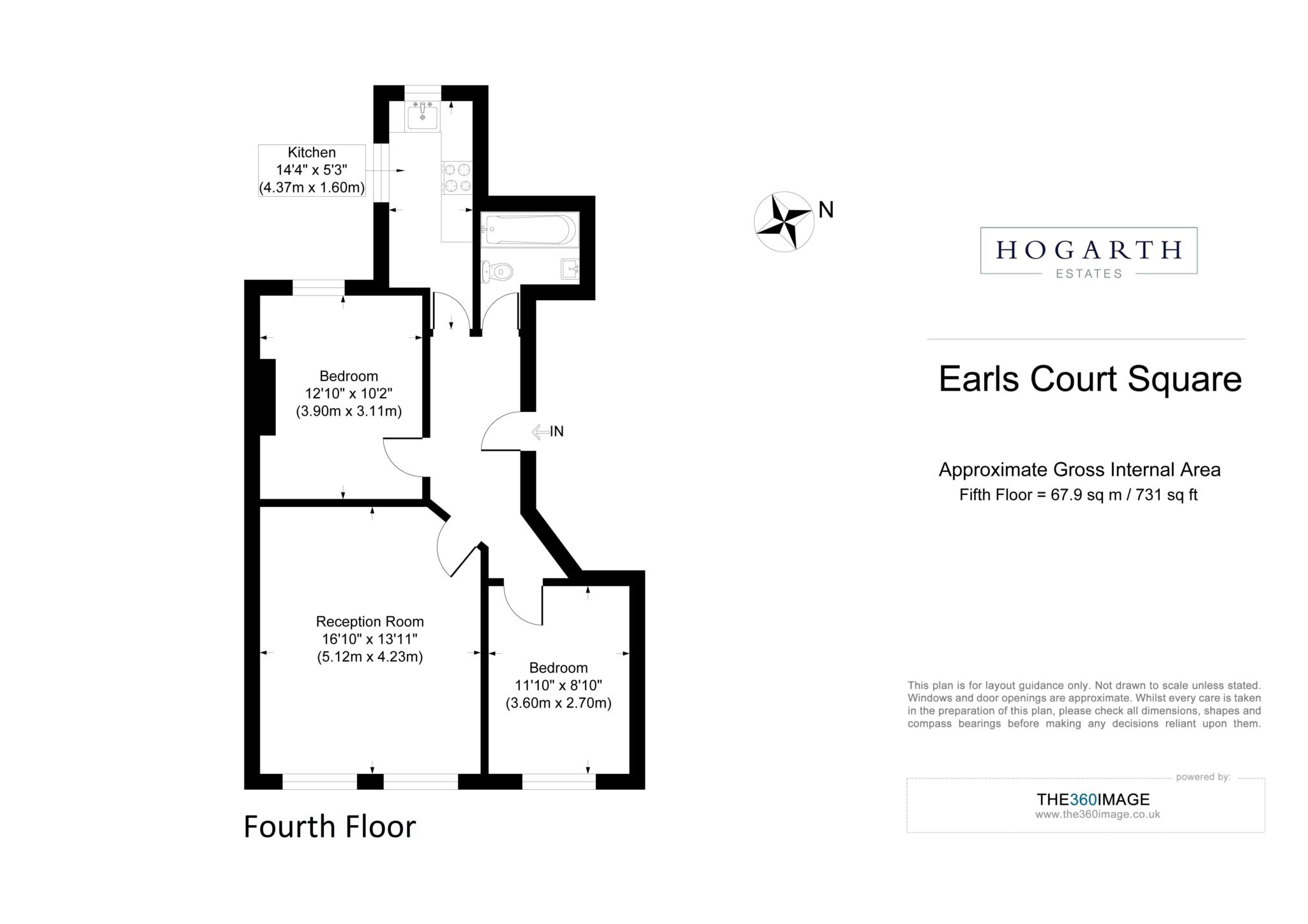 Flat 5, Earls Court Square, London floorplan