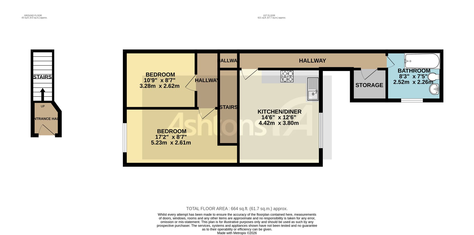 64 Milton Street, Leigh floorplan