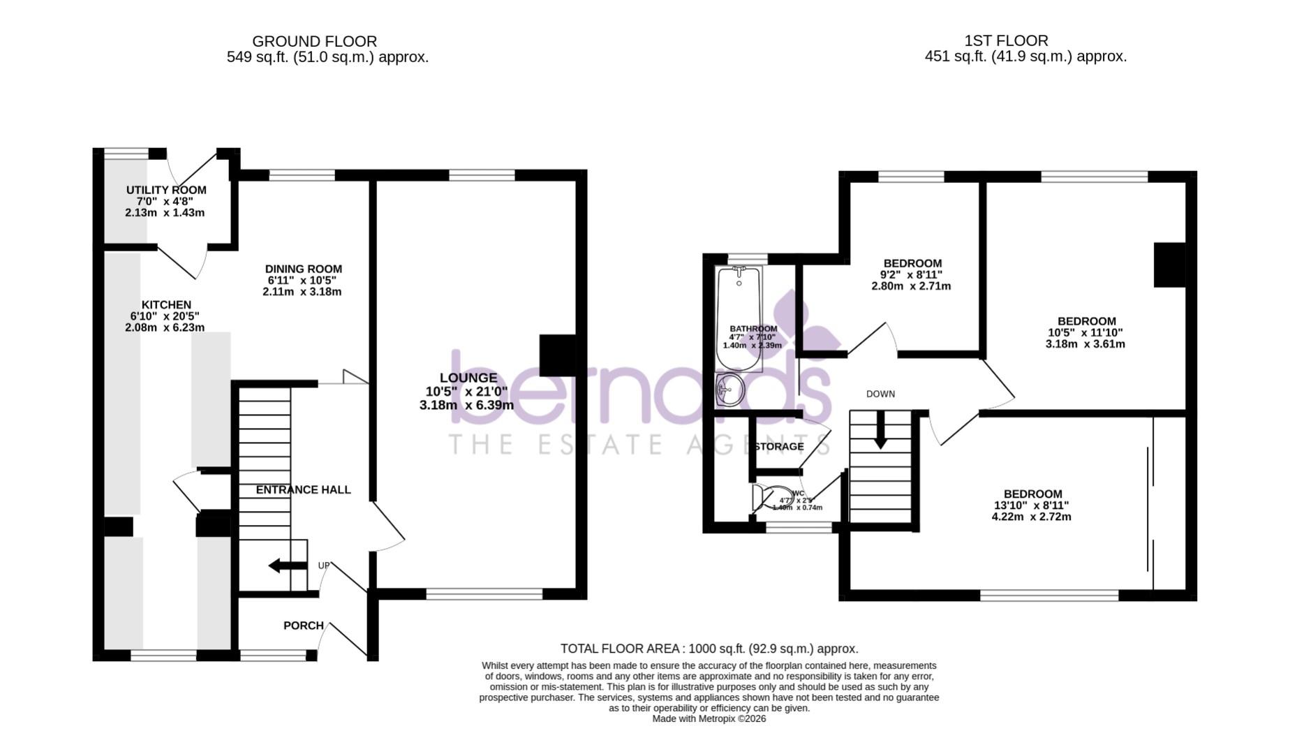 23, Bromyard Crescent, Portsmouth floorplan