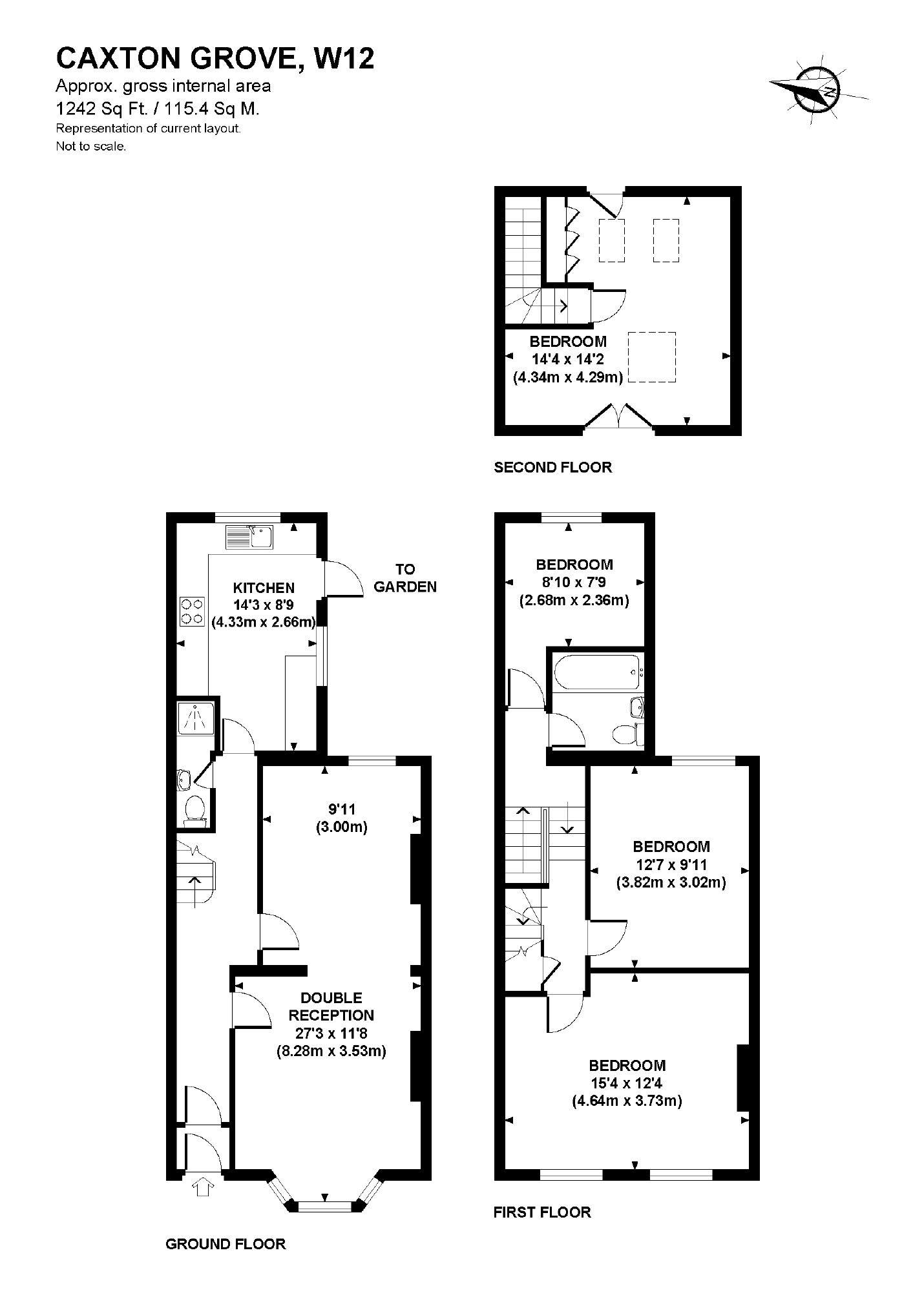 22, Caxton Road, London floorplan