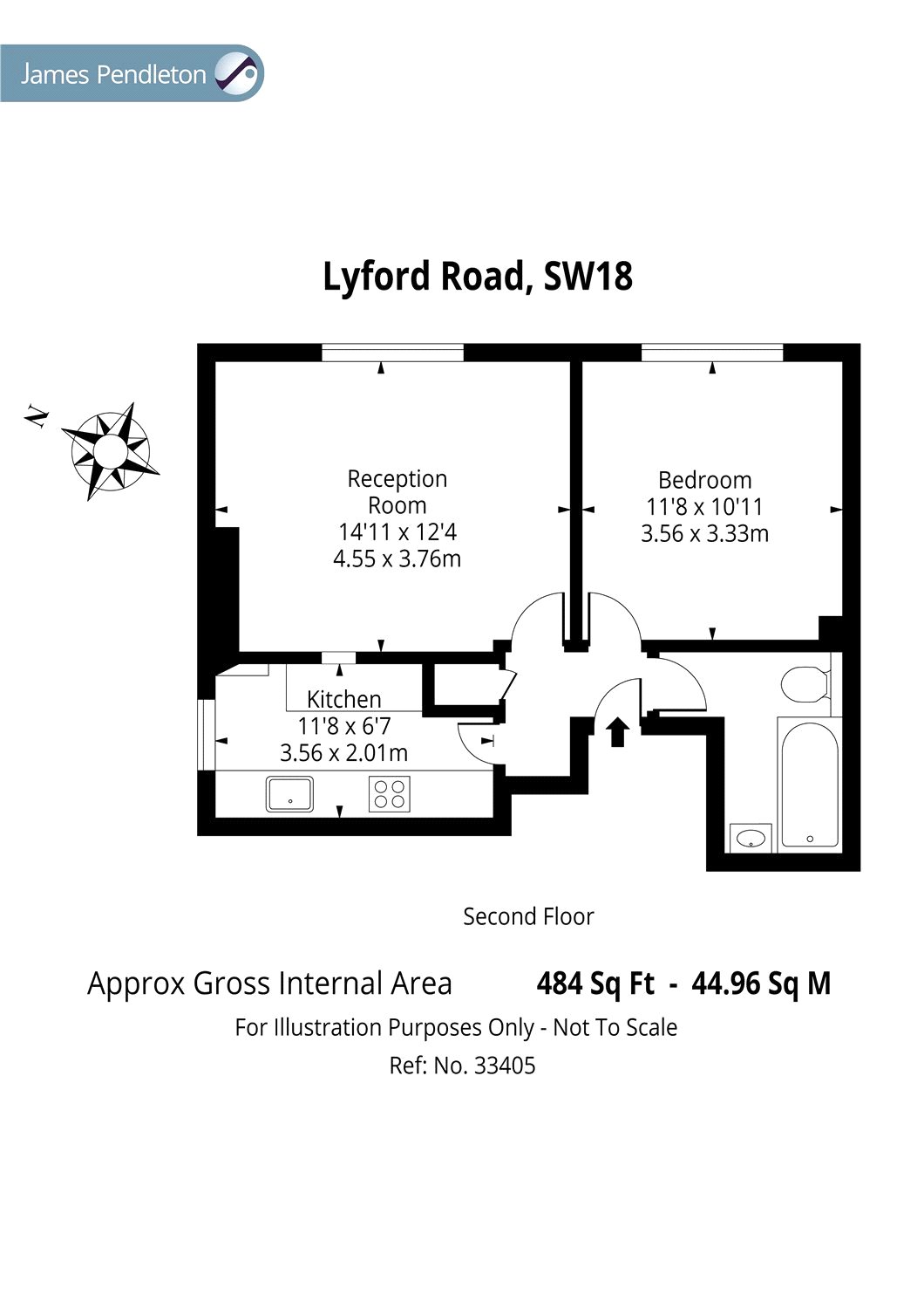 1 Bedrooms Flat to rent in Lyford Road, Wandsworth, London SW18