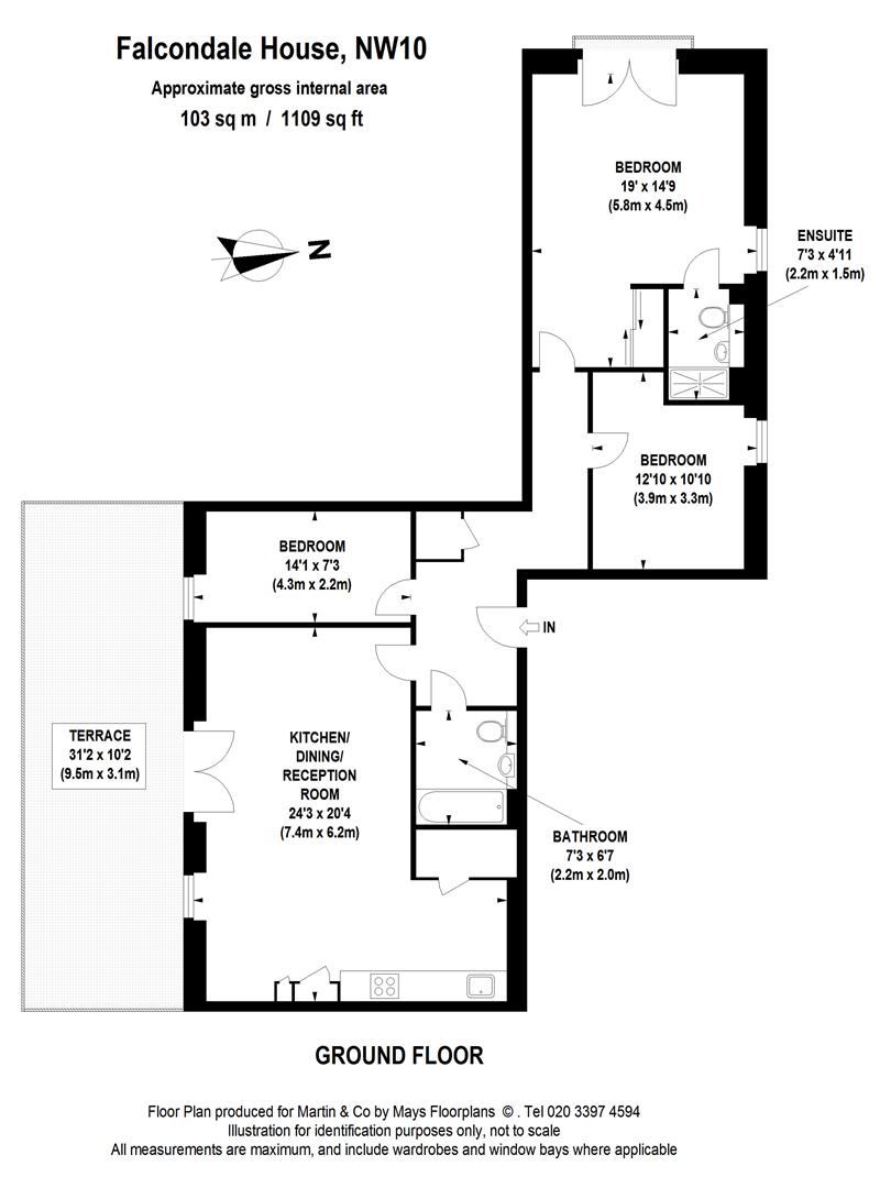 128 Falcondale Court, Lakeside Drive, Park Royal floorplan