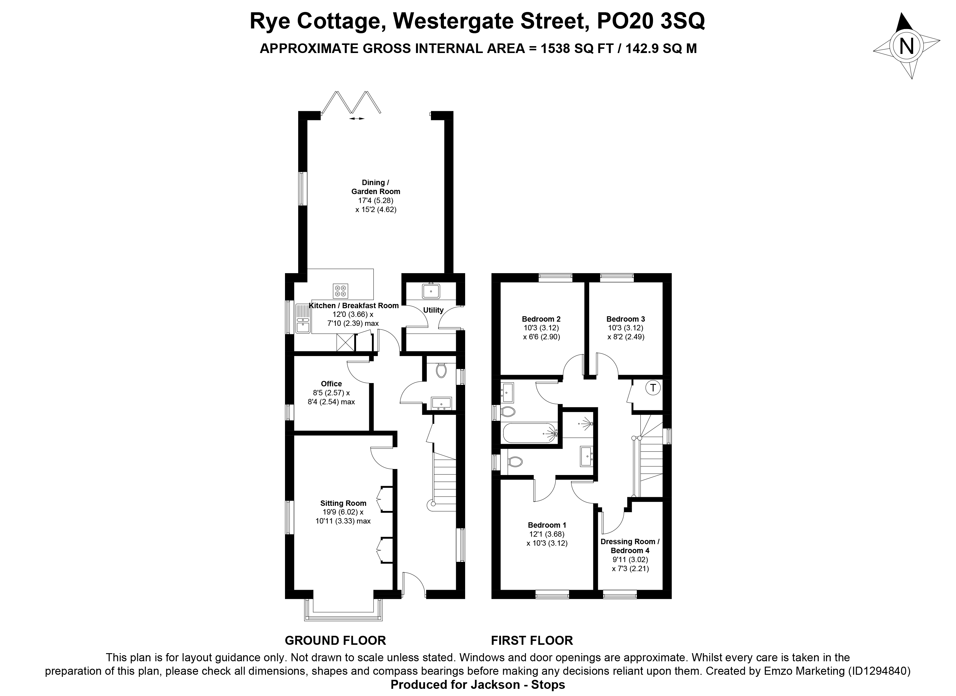 Rye Cottage,, Westergate Street, Chichester floorplan