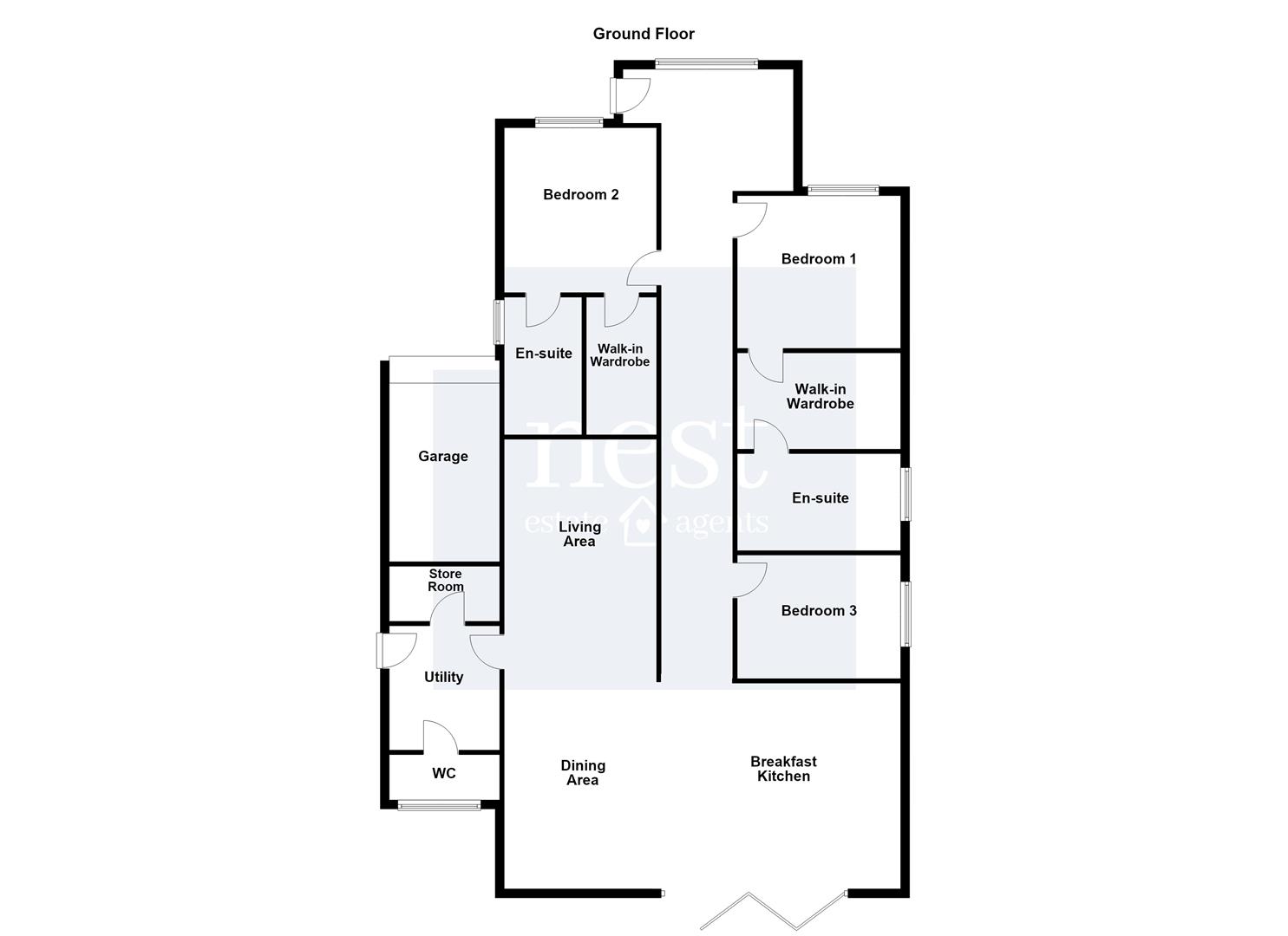 1, Kiln Close, Leicester floorplan