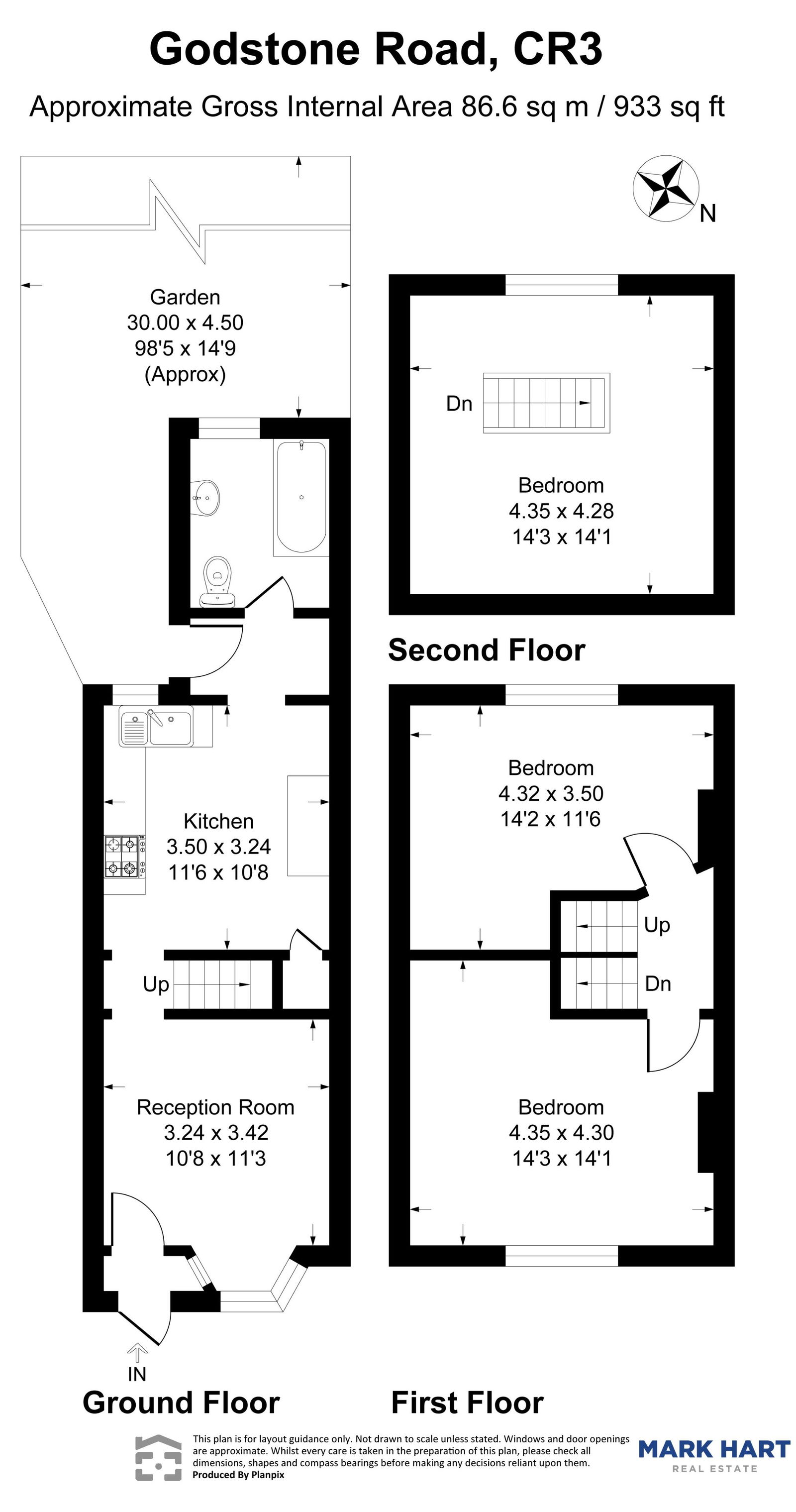 288, Godstone Road, Whyteleafe floorplan