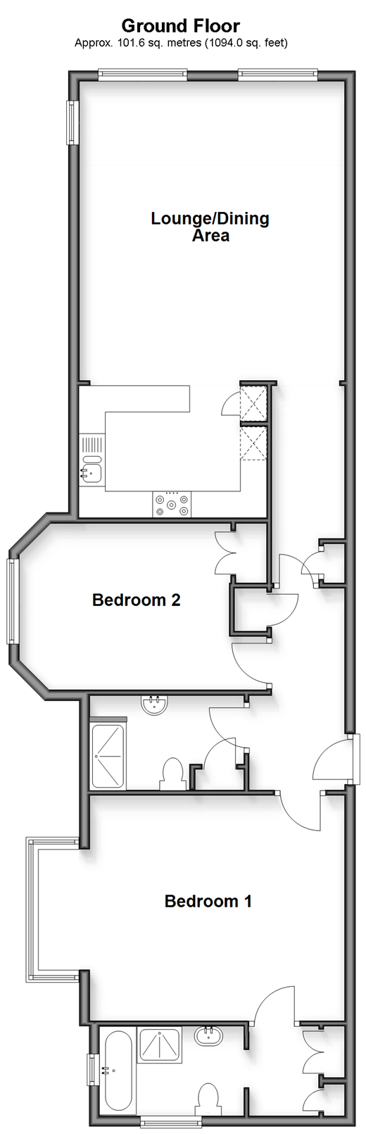 Victoria Avenue, Shanklin floorplan