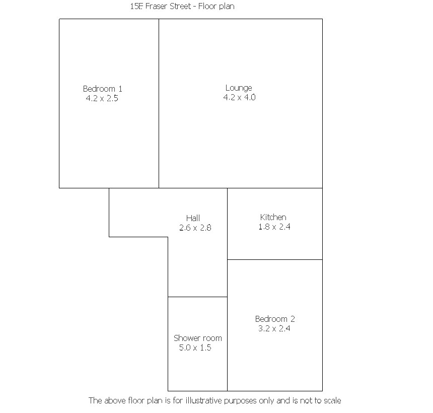 15e Fraser Street, Aberdeen, AB25 3XT, Second Floor Left floorplan