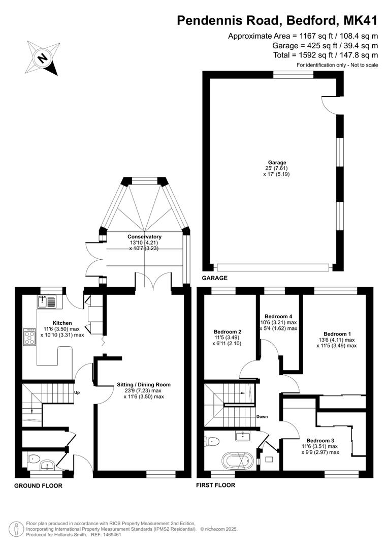 2, Pendennis Road, Bedford floorplan