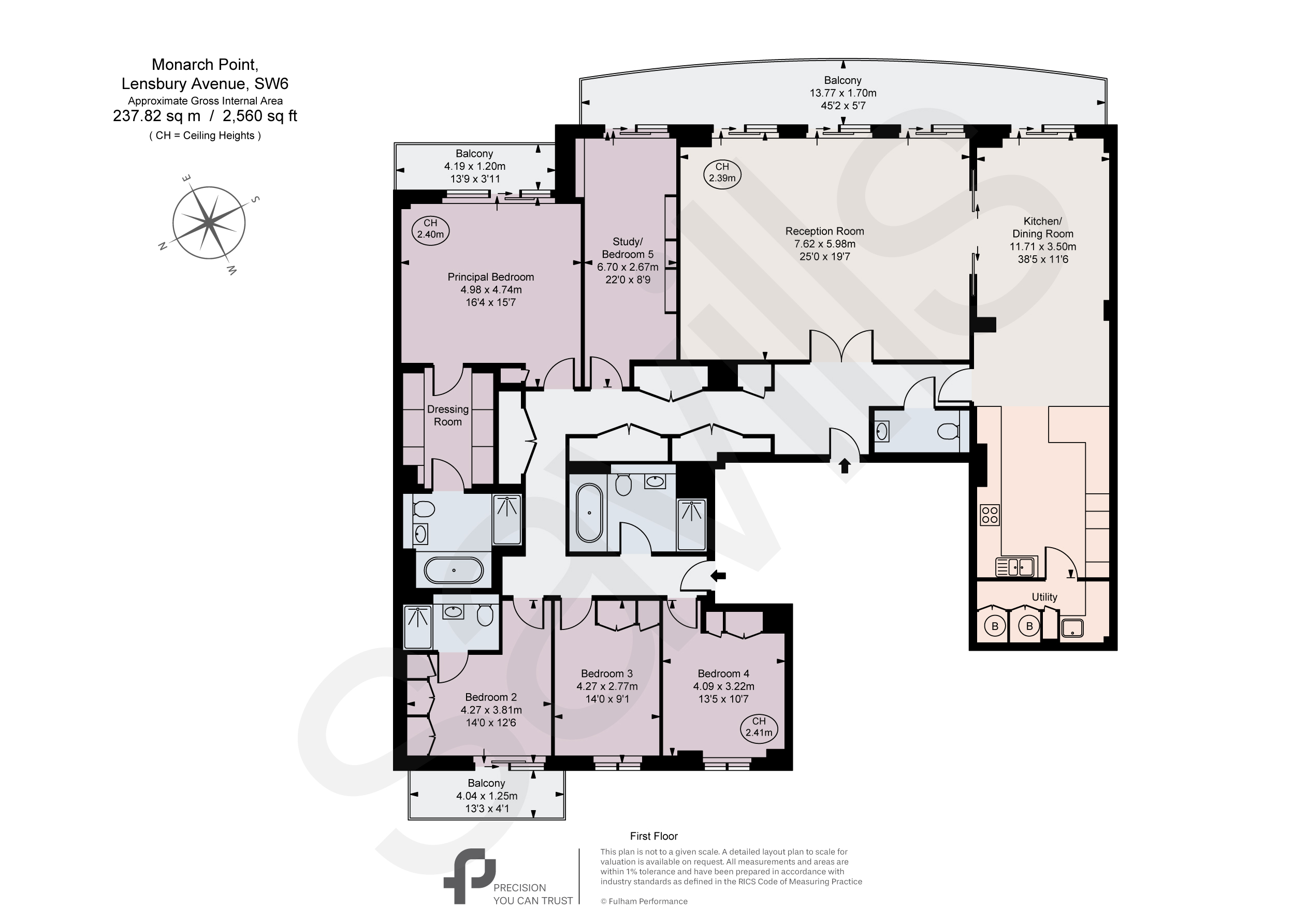 Flat 3, Monarch Point,, Lensbury Avenue, London floorplan