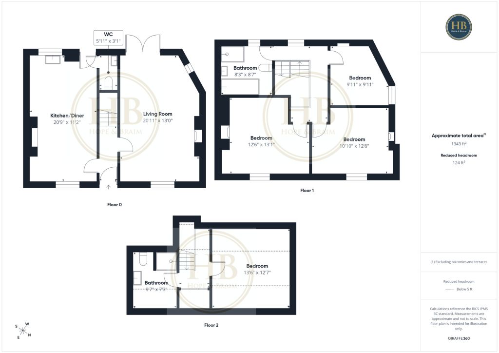 Fern House, 146 High Street, Saltburn-by-the-Sea floorplan