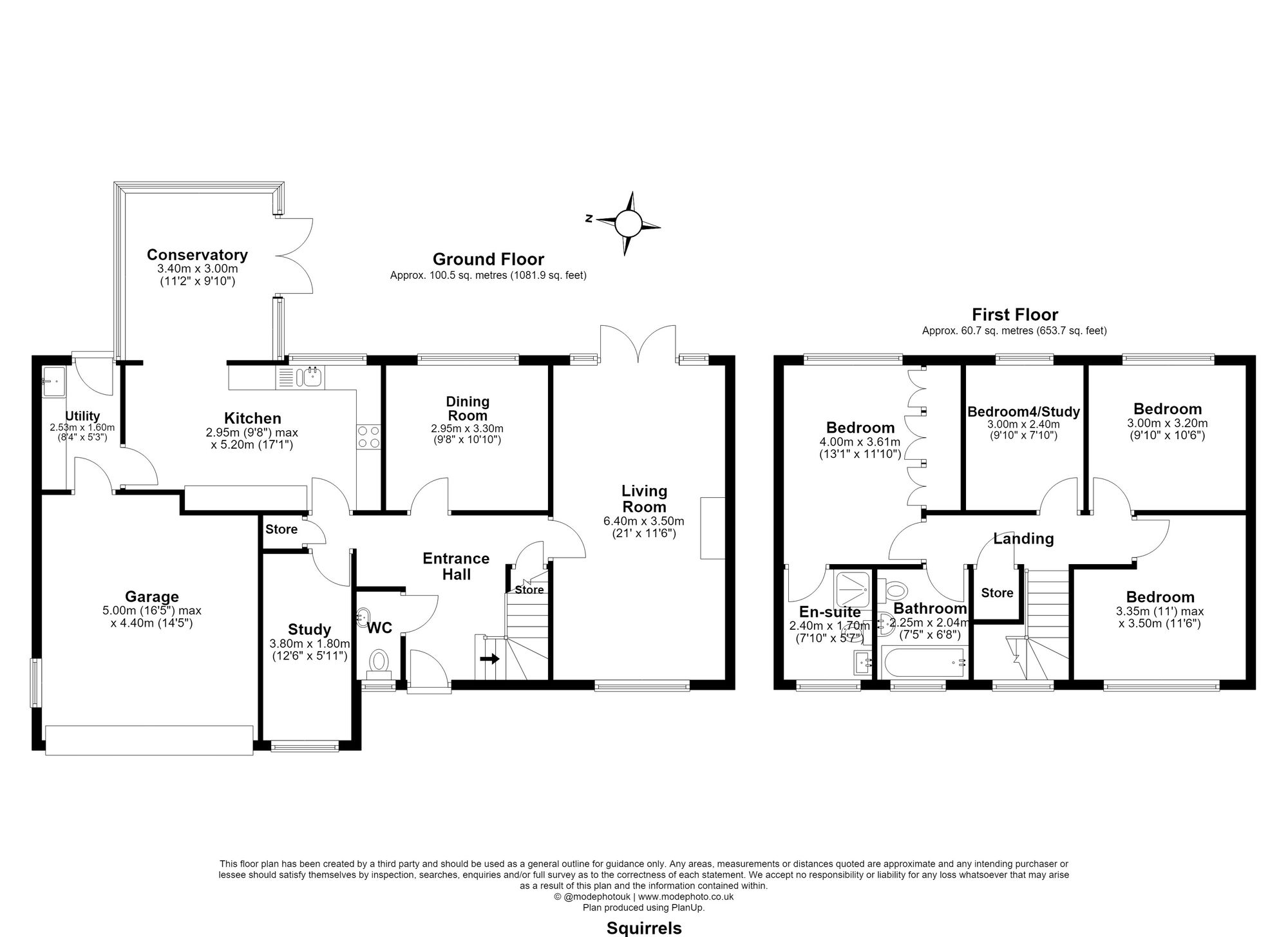 3 Squirrels, Basildon floorplan