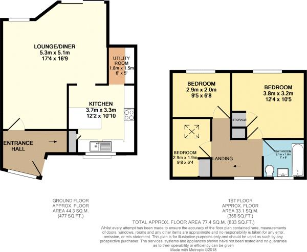 3 Bedrooms Terraced house for sale in Dencourt Crescent, Basildon SS14