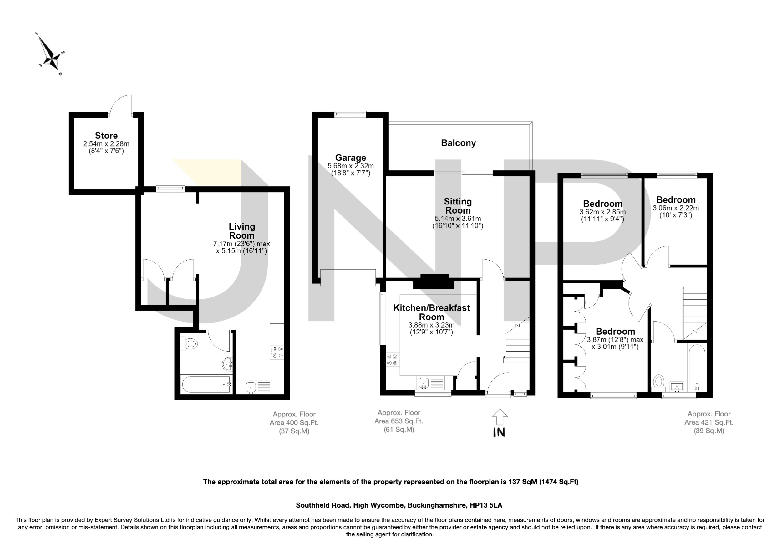 4, Southfield Road, High Wycombe floorplan