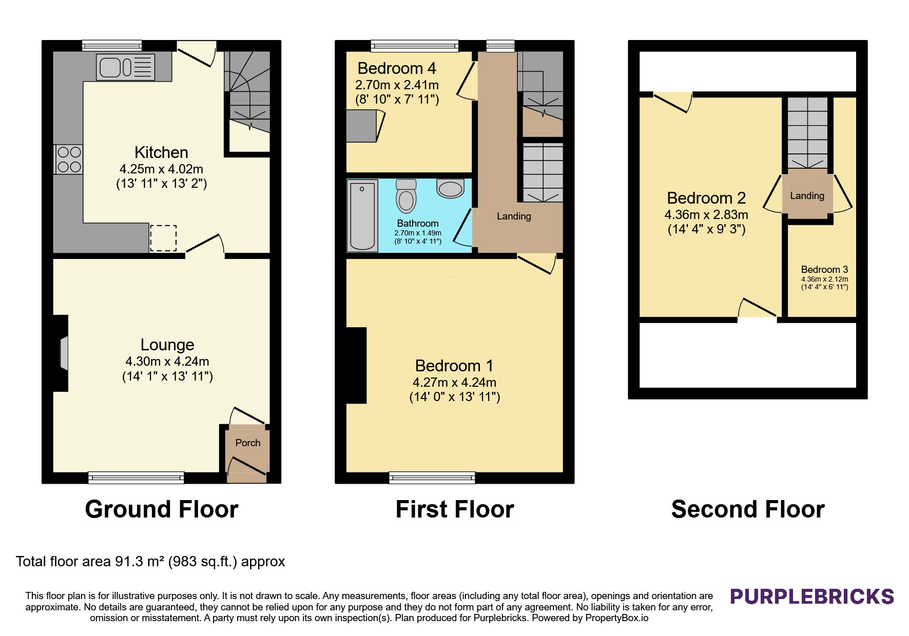 21, Sam Road, Oldham floorplan