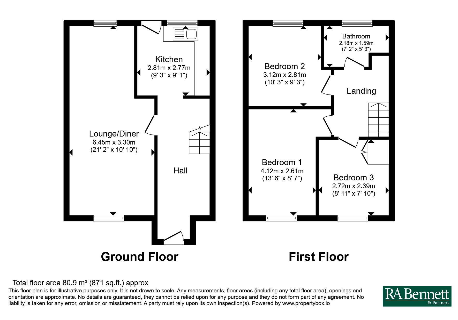 20, Millway Drive, Leamington Spa floorplan