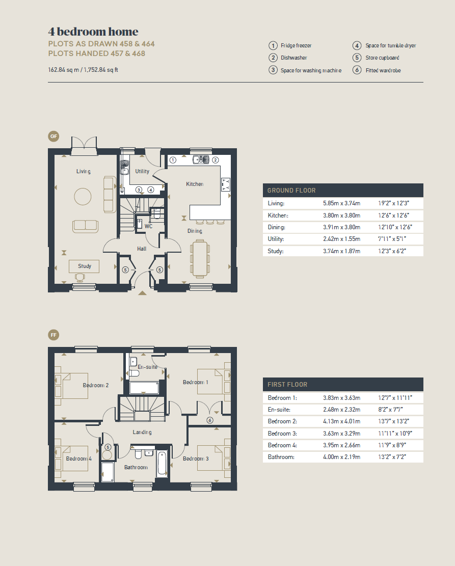 Plot 457,, Peninsula View, Poundbury floorplan
