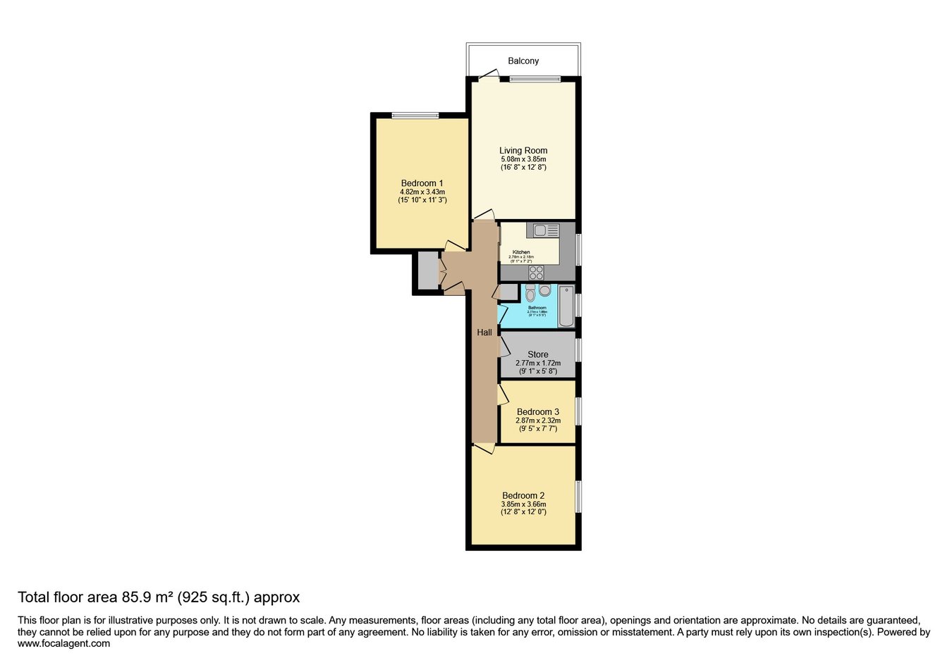 Lullington House, Upperton Road, Eastbourne floorplan