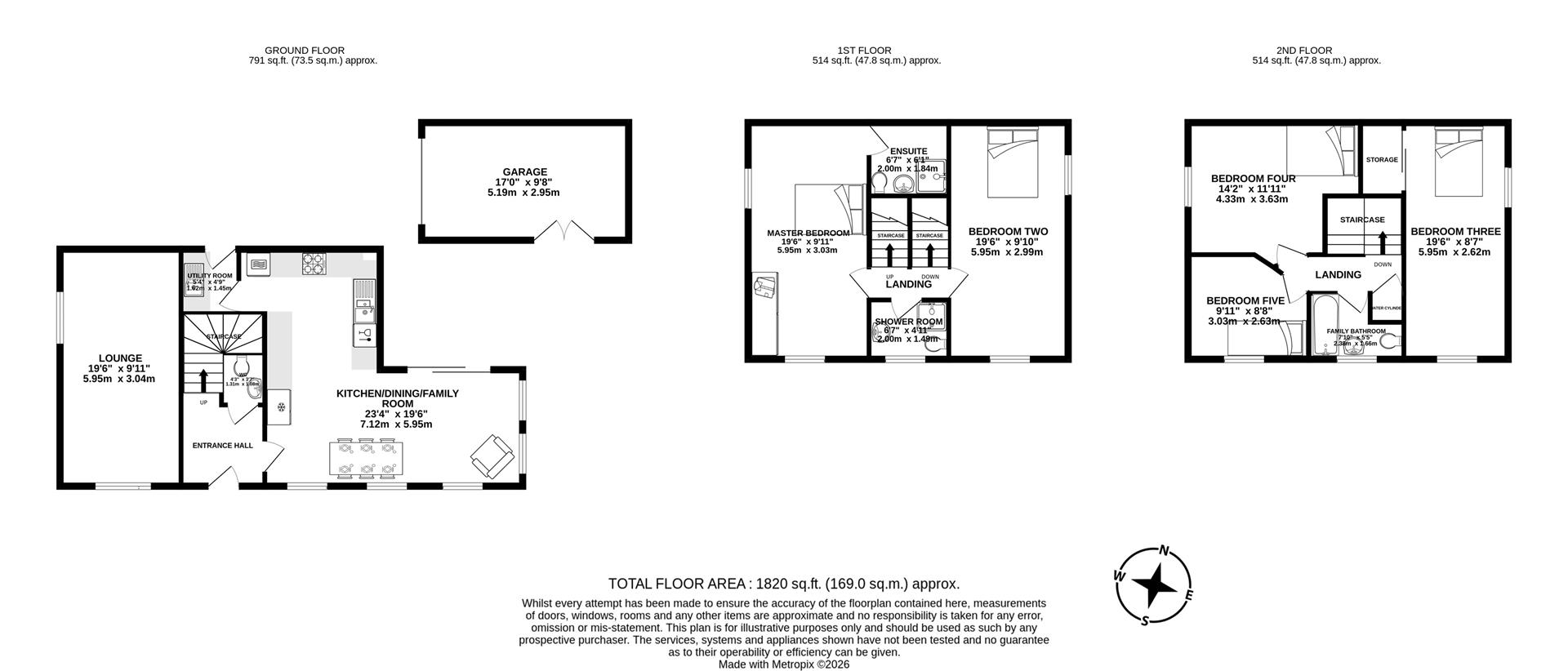 9, Manor Court, Preston floorplan