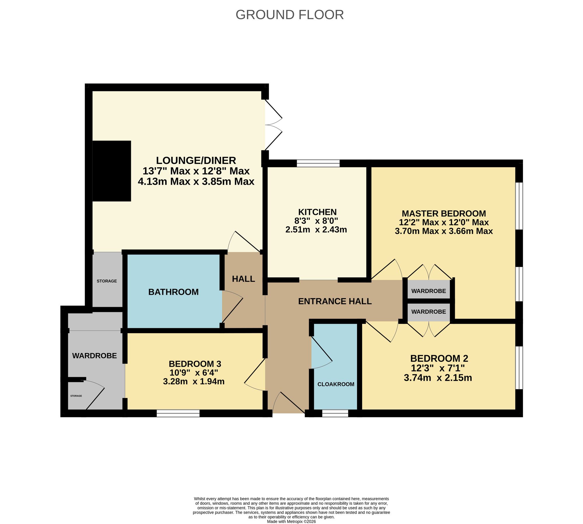 Flat 4 Woodhams Lodge, 131 Woodmill Lane, Midanbury, Southampton floorplan
