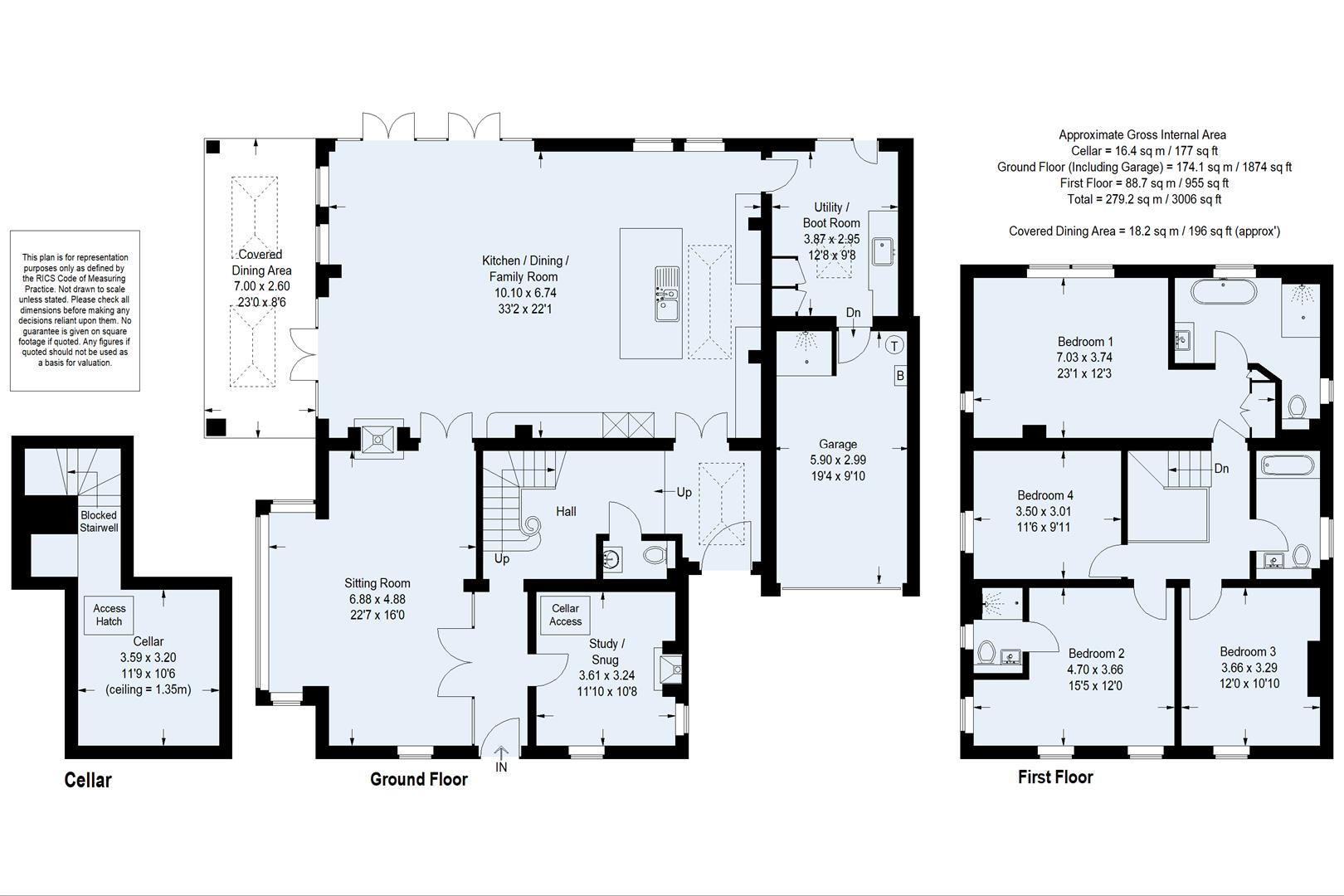 The Pink House, The Common, Dunsfold floorplan