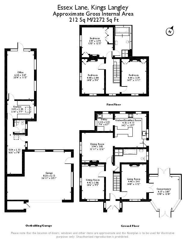 4 Bedrooms Detached house for sale in Essex Lane, Kings Langley WD4