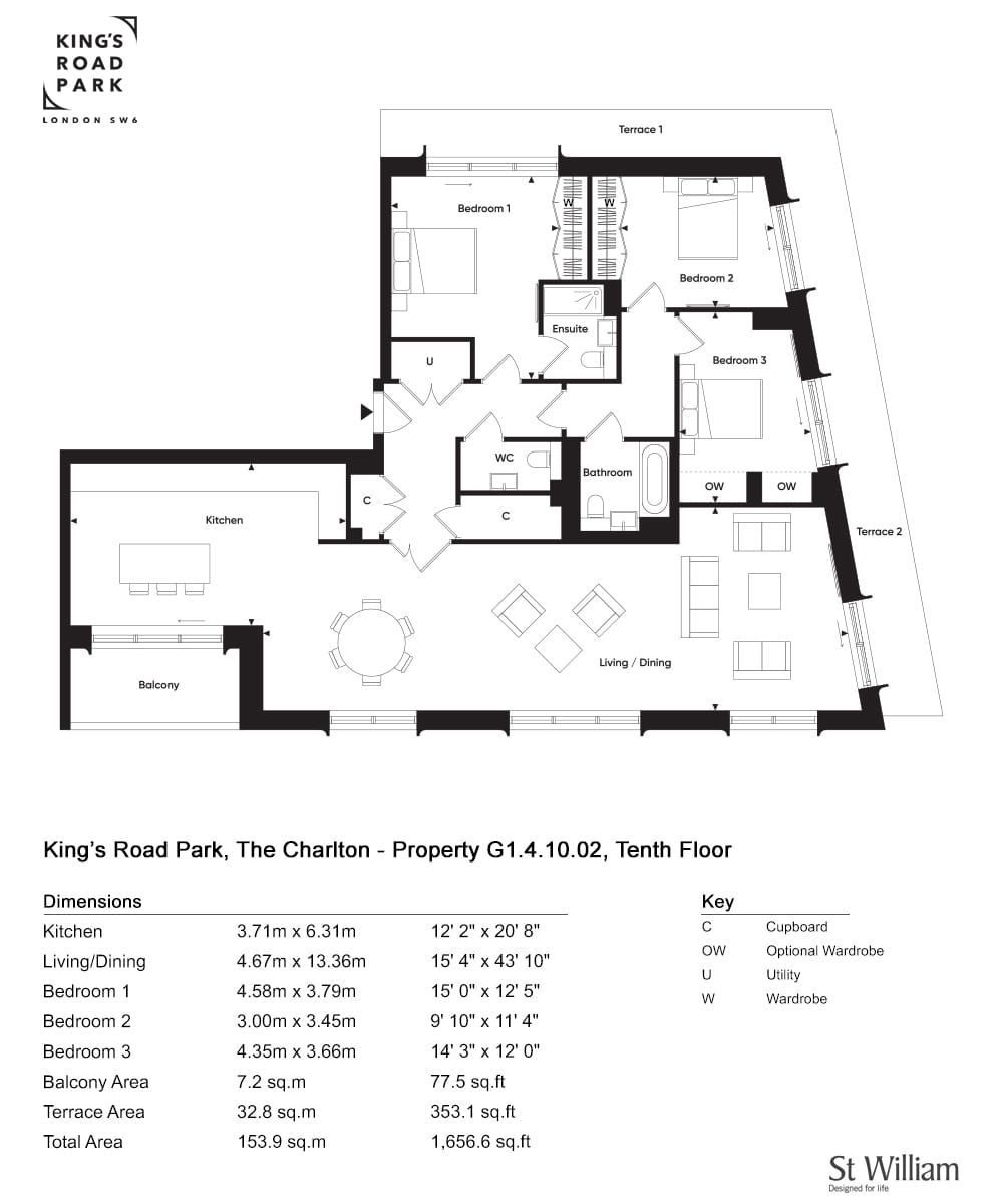 G1-4-10-02, Fulham, Sw6 2Fp, Fulham floorplan