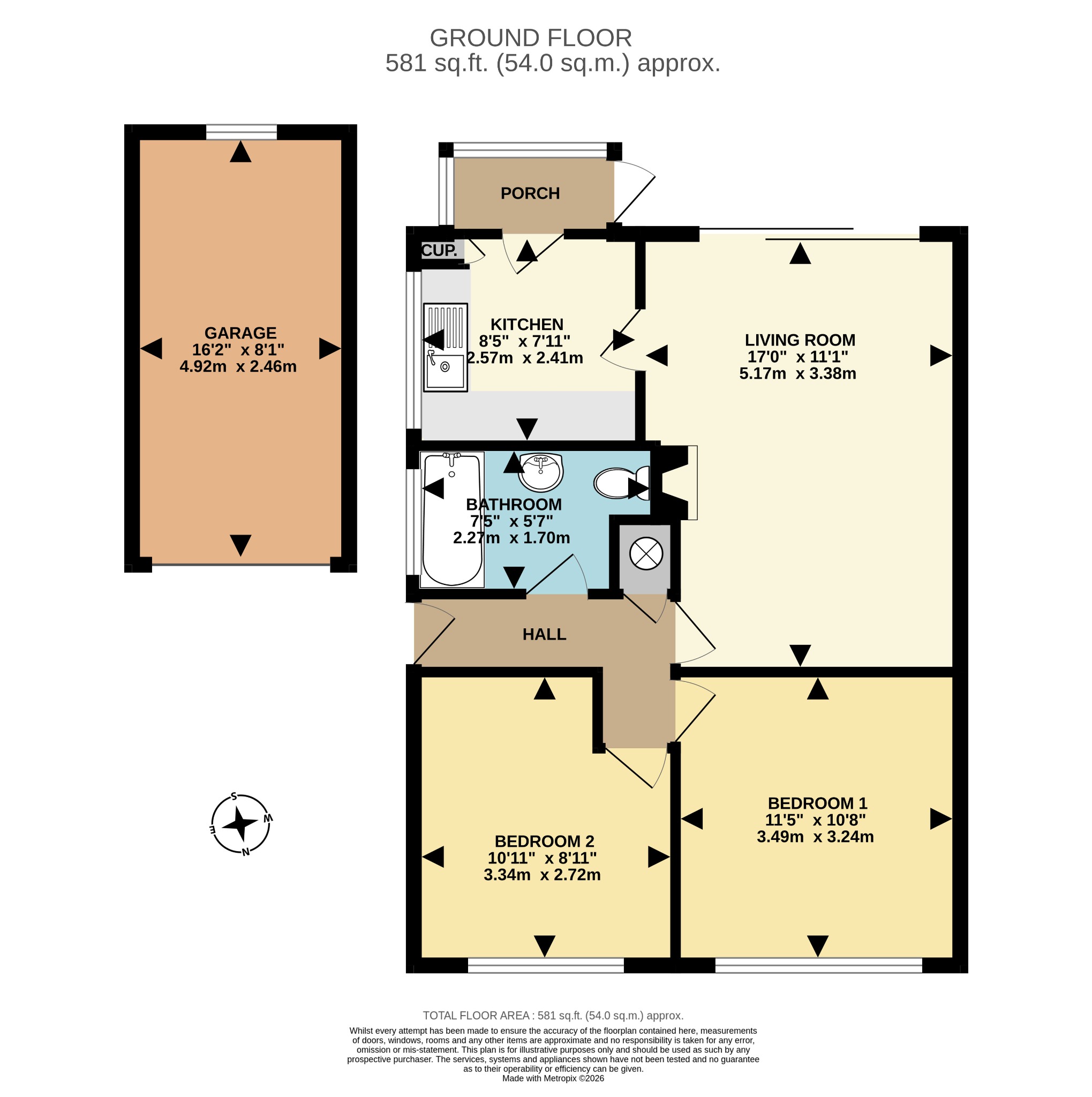 16 Elizabeth Road, Exmouth floorplan