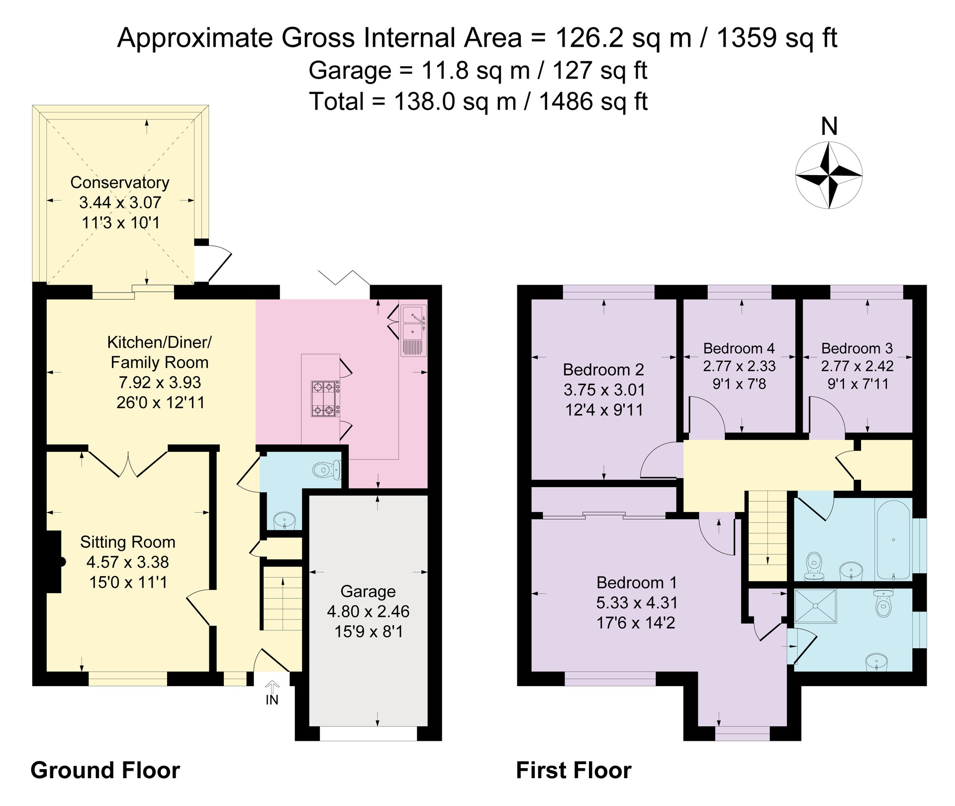 15, Rotherhead Drive, Macclesfield floorplan