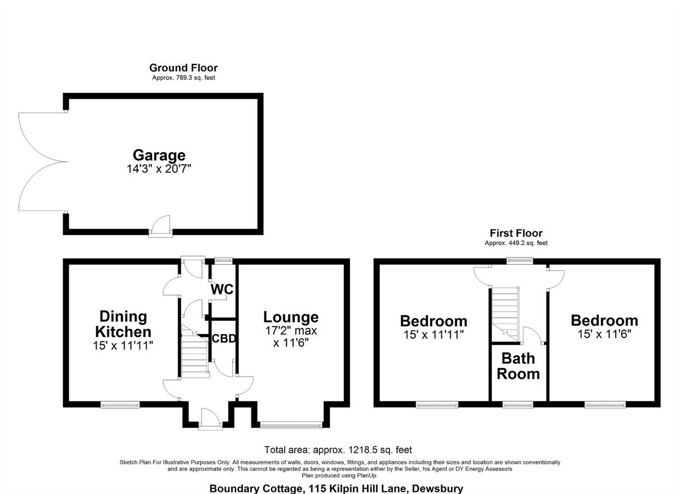 2 Bedrooms Cottage for sale in Kilpin Hill Lane, Dewsbury WF13