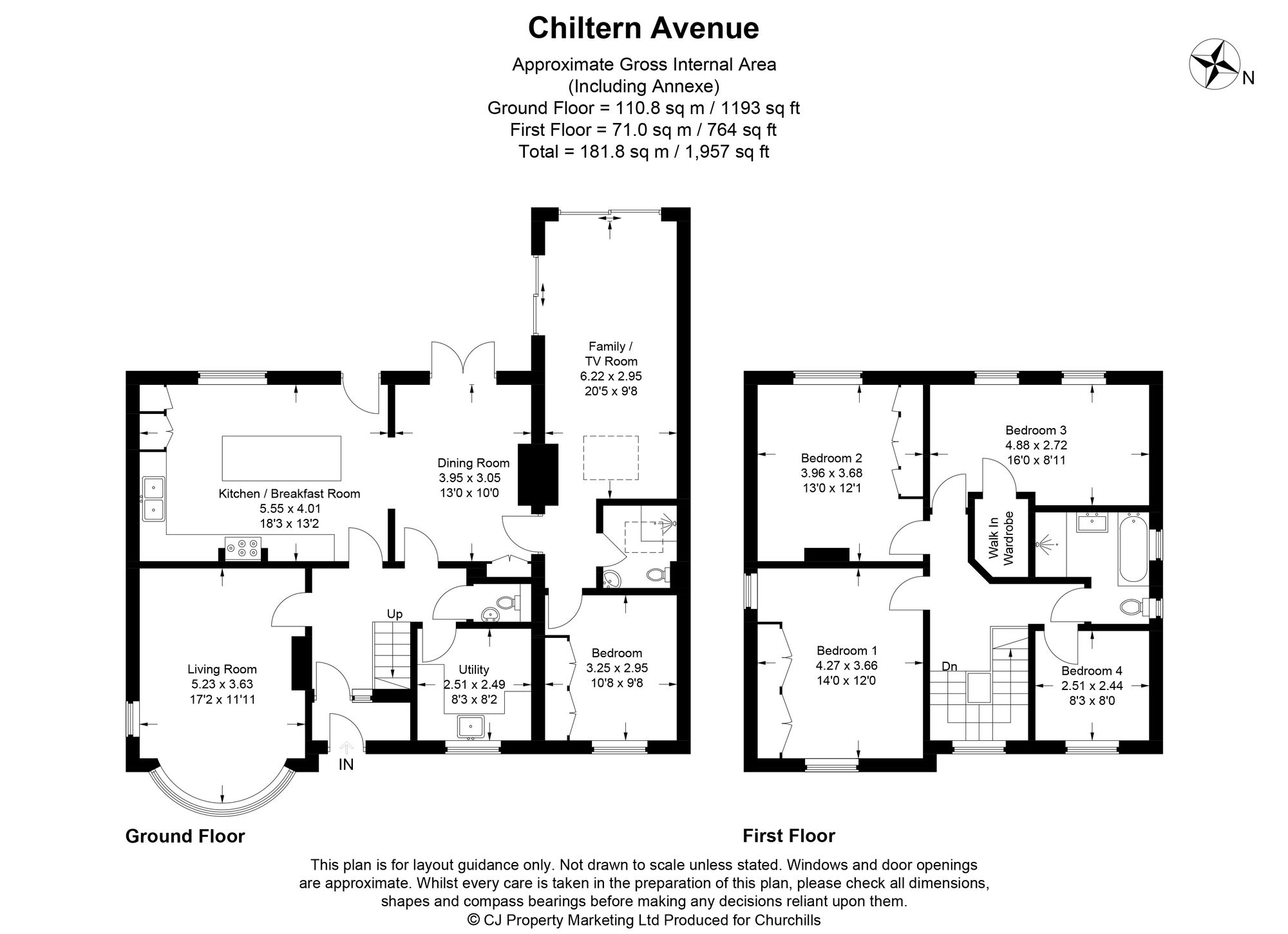 17 Chiltern Avenue, Bushey floorplan
