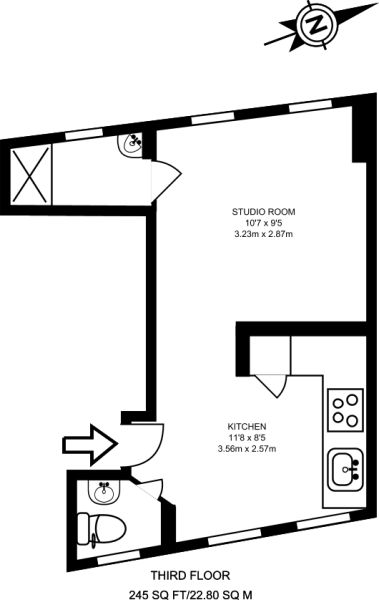 0 Bedrooms Studio to rent in High Road, East Finchley, London N2