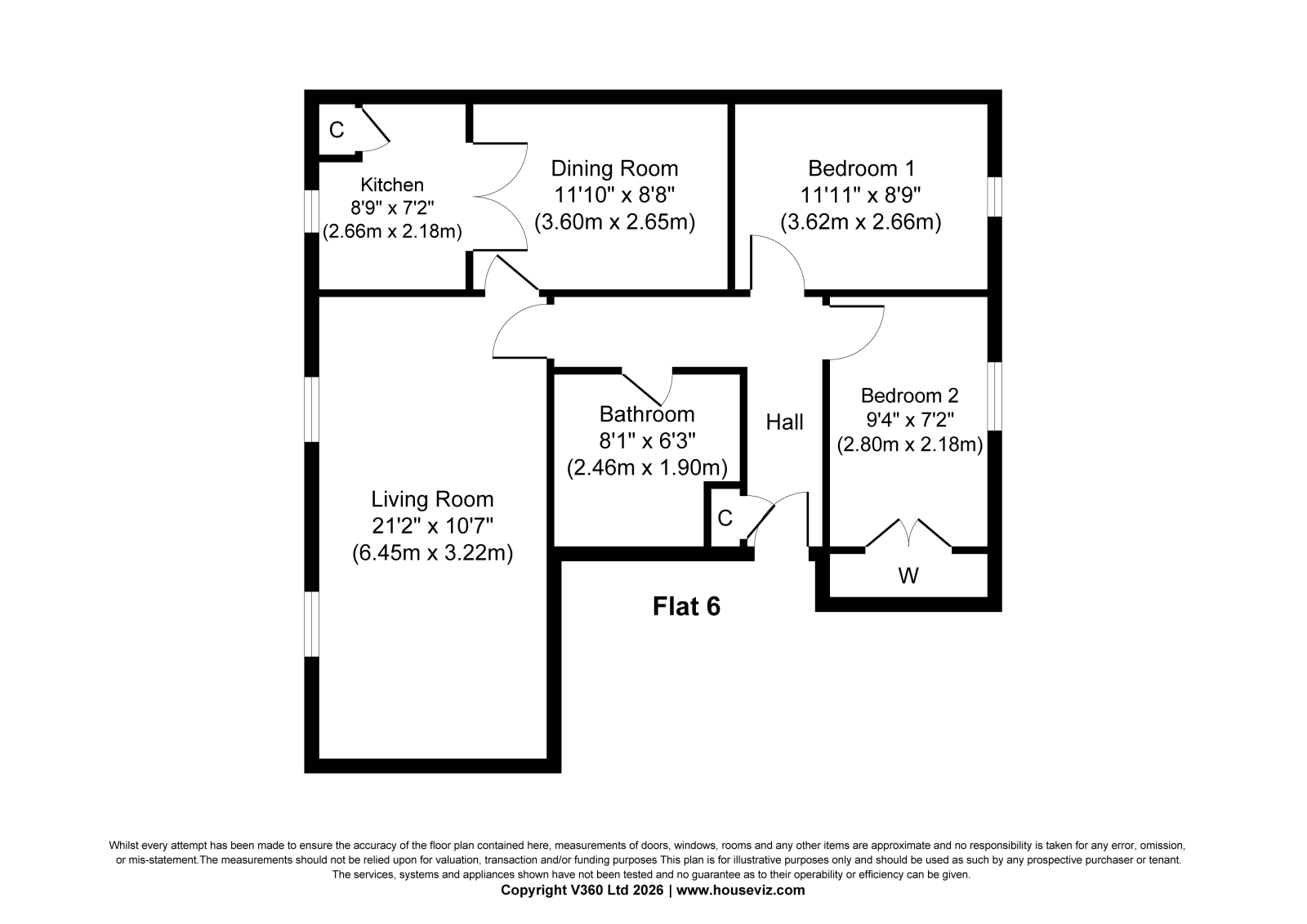 Flat 6, 28 Braeside Street, Kilmarnock floorplan